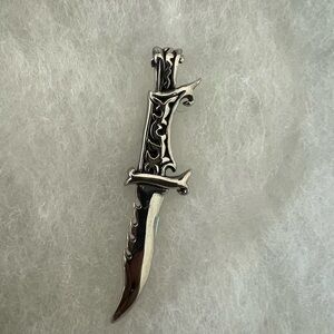 Stainless steel Ornate Dagger Pendant